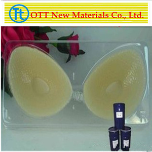 Fake silicone breast forms for men,raw materials of RTV 2 liquid silicon/silikon