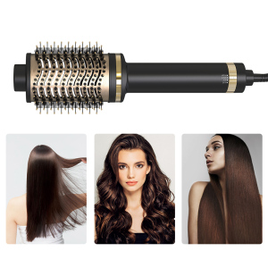 Fashion 3 In 1 Hair Dryer & Volumizing Brush Comb One Step Hair Dryer And Styler Electric Curler Straightener Hot Air Brush