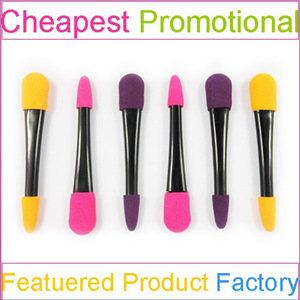 Fay brush sponge applicator with eye shadow for makeup