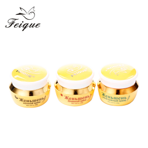 FEIQUE Golden Ginseng Extract Sunscreen Bright Skin Care Set Day Cream and Night Cream and Pearl Cream