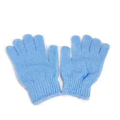 Five-Finger Skin Friendly Nylon Mud Exfoliator Bath Gloves