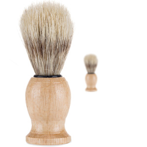 FQ brand Soft Bristle Hair Solid Wood Handle Custom Private Label Beard Brush Beard Shaving Brush For Men