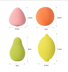 fruit shape makeup sponge Latex free cosmetic puff