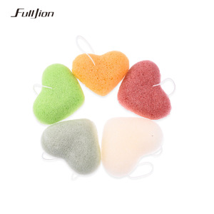 Fulljion Organic Konjac Sponge Face Exfoliating Sponge Esponja Facial Konjac Puff