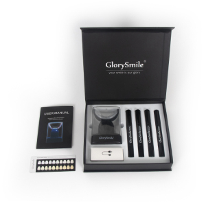 GlorySmile Wholesale PAP gel , non peroxide  Teeth Whitening Gel Wireless Rechargeable LED light Teeth Whitener Kit