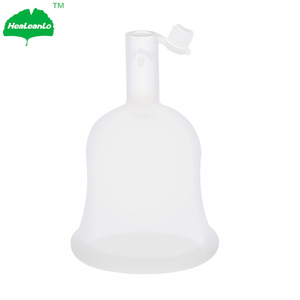 Healeanlo Hygiene Silicone Lady Drain Valve Folding Menstrual Cups with lid collapsible period cup