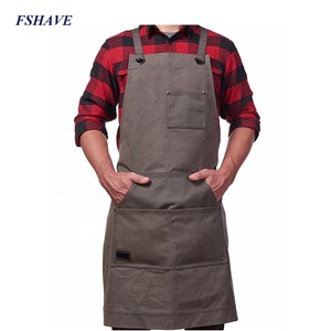 Heavy Duty Leather Barber Apron Hair Cutting Hairdressing Cape for Salon Hairstylist Adjustable Apron With Pockets
