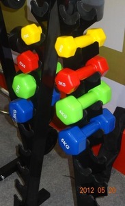 Home Used Dumbbell Fitness &amp; Body Building TZ-3004 Vinyl Dumbbell Set