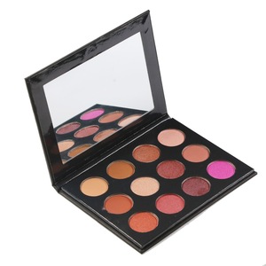 lady cosmetic eye shadow Wholesale  No MOQ No Logo eyeshadow cardboard rainbow palette high pigment eyeshadow