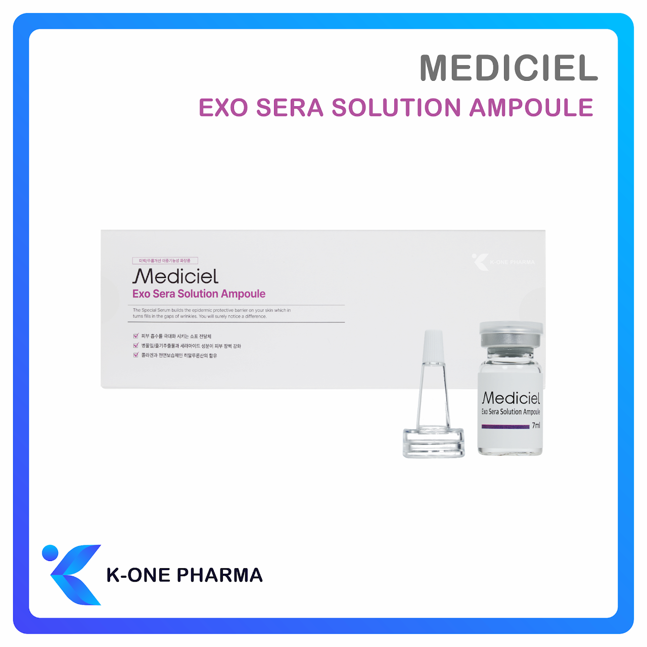Mediciel Exo Sera Solution Skin Booster Rich Vitamin C Brightening and Soothing Skin Extra