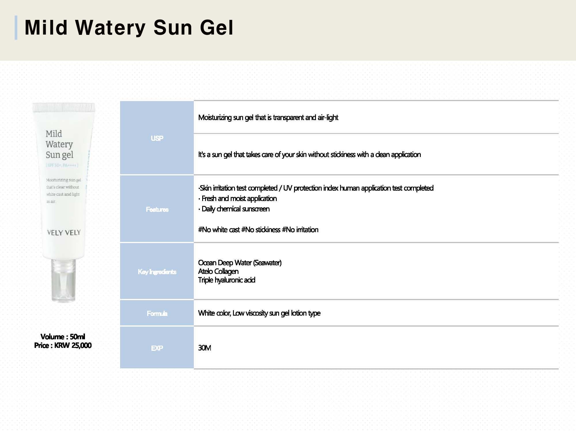 Mild Watery Sun Gel