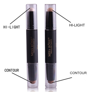 MISS ROSE Professional Waterproof Women Make Up Contour & Hi-light Stick 2 IN 1 Long-lasting Whitening Concealer Lighter