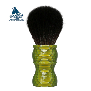 New type color resin handle honeycomb traditional shaving brush synthetic badger black