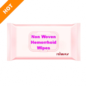 OEM Pre-Moistened Non Woven Flushable Medicated Hemorrhoid Wet Wipes with Witch Hazel and Aloe Vera
