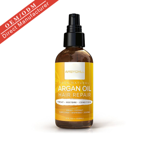 Private label OEM cosmetic manufacturer hair repair liquid crystal tonic argan oil hair serum