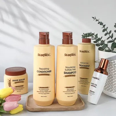 Private Label Starplex Natural Organic Protein Hair Repairing Serum Keratin Biotin Anti-Frizz Shiny Hair Oil