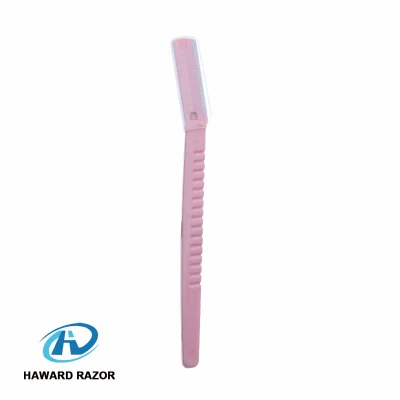 Shaving Razor Blade Plastic Handle Disposable Eyebrow Trimmer