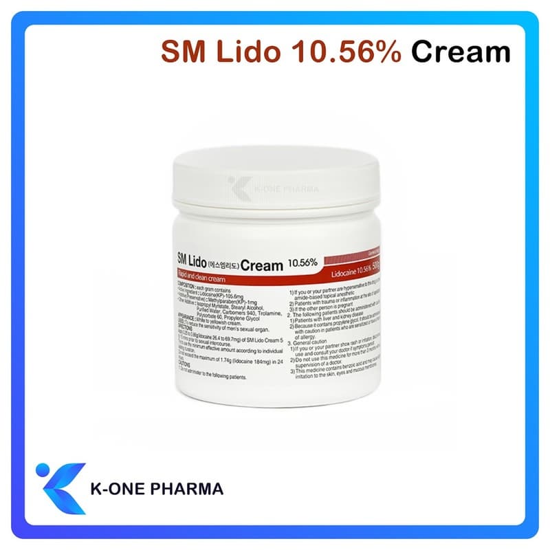 SM LIDO 10.56% ANESTHESIA NUMBING CREAM