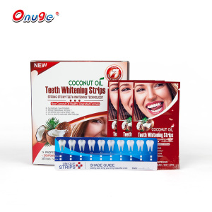 snow white label coconut oil teeth whitening tooth bleaching strip