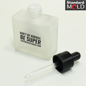 Square Glass Dropper Bottle 50ml for essential oil and Glass Dropper Bottle 50ml for Ample