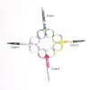 Stainless Steel European Style Rainbow Color Beautiful Crane Scissors eyebrow Beard Beauty Shear Fabric Cutting Scissors