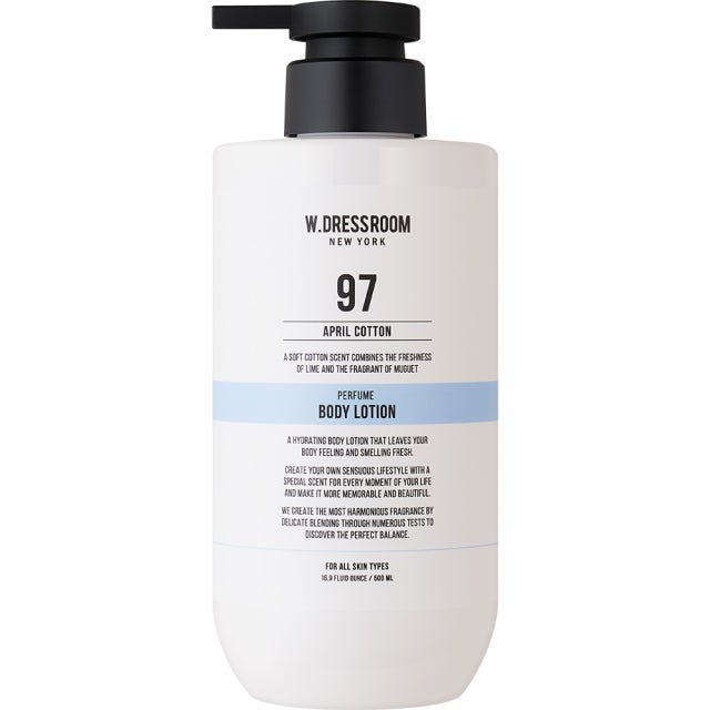 (W.DRESSROOM) Jojoba Oilperfume Body Lotion [No.97 April Cotton] 500ml