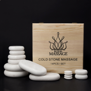 White Jade Stone Massage Volcanic Slate Chakra Stones Healing Kit Microwaveable Heat Cold Therapy Tools