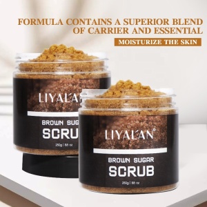 Wholesale Custom Private Label Skin Care Vegan Exfoliating Whitening Brown Sugar Face Body Scrub