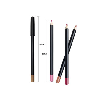 Wholesale High Quality Beauty No Label Product 16 Colors Wooden Lasting Matte Waterproof Cosmetics Eye Lip Liner Pencil