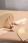 Custom High Quality 9Pcs Makeup Brush Set with Silicone Bag