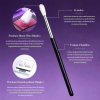 Wholesale Professional Eye Makeup Brush Set Custom Logo Black Handle Synthetic Eyeshadow Blending Brushes Kit