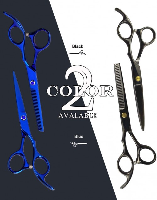 Hair Cutting Scissors Kit Professional Hair Scissors Set with Shears for hair Cutting & Thinning Shear & Comb Barber scissors