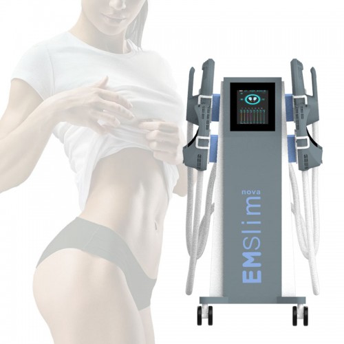 EMSlim 4 Handles RF Hi-EMT Muscle Stimulation Belly line Rebuilding Device