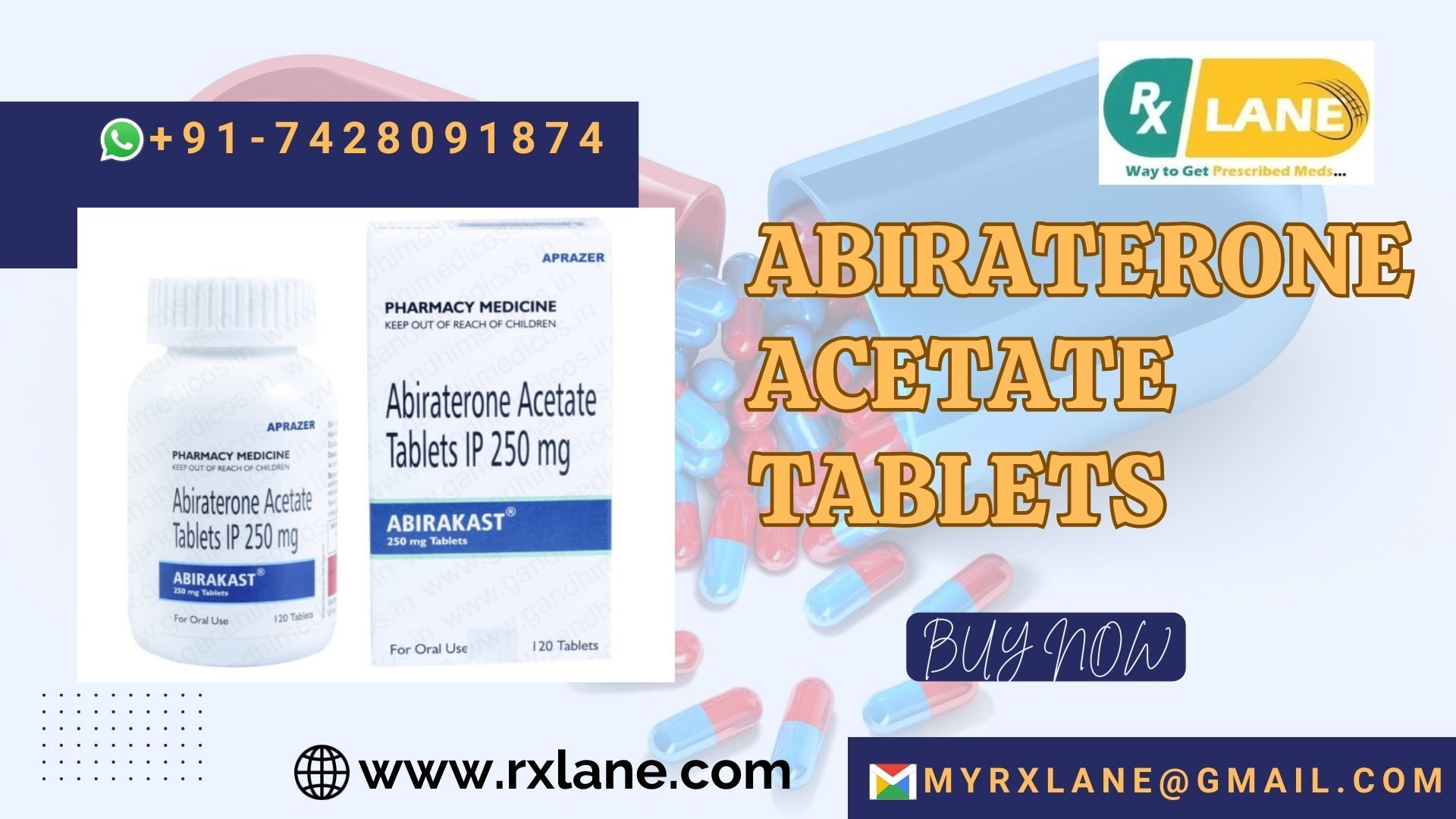 Buy Abiraterone Acetate tablets cost Dubai, Thailand
