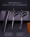 Hair Cutting Scissors Kit Professional Hair Scissors Set with Shears for hair Cutting & Thinning Shear & Comb Barber scissors