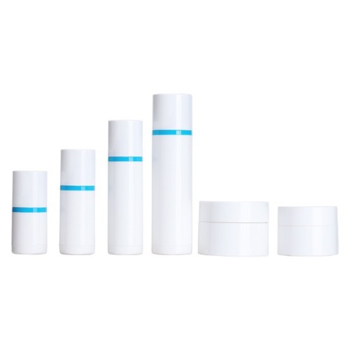 Customizable Eco-friendly Cosmetic Packaging Cream Jar With Replaceable Inner Liner 30-50G Emulsion Vacuum Pump Bottle