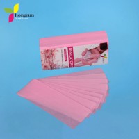 Nonwoven Fabric 100% Polyester Disposable Depilatory Pink Hair Removal Wax Strips