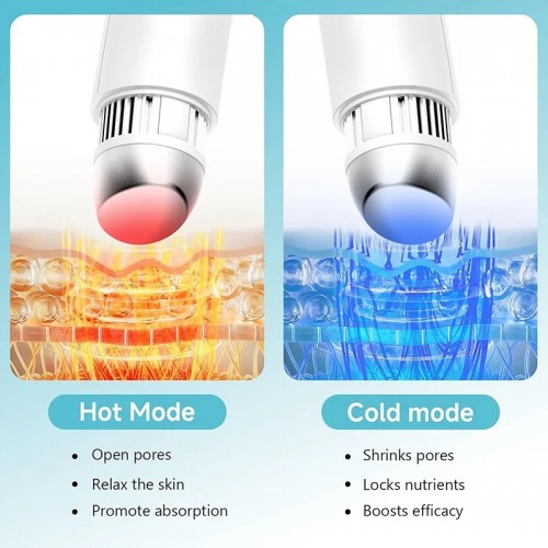 2Pcs Hot & Cold Beauty Instrument Facial Lifting Household Skin Care Beauty Device