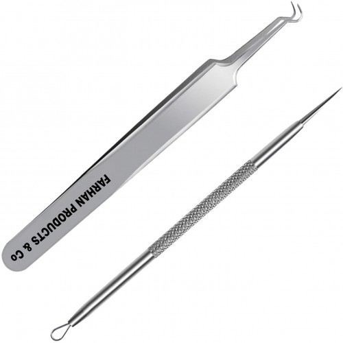 Professional Blackhead and Splinter Remover Tools Stainless Steel Easily Cure Pimples Whiteheads Comedones Acne Zit Ingrown