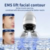2Pcs Replaceable Double Head High Frequency Beauty Instrument EMS Facial Firming Red & Blue Light Anti-Wrinkle Device