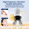2Pcs Replaceable Double Head High Frequency Beauty Instrument EMS Facial Firming Red & Blue Light Anti-Wrinkle Device