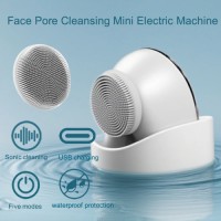 2in1 High Frequency Face Pore Cleansing Mini Electric Machine Facial Lifting Handheld Skincare Brush Electric Import Massager