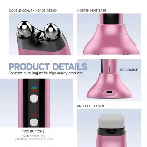 EMS Eye Massager Microcurrent Vibration Beauty Device Anti-Wrinkle Skin Tightening Eyebrow Lift Eye Bags Removal