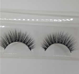100% custom eyelash packaging fiber 3d strip false silk eyelash