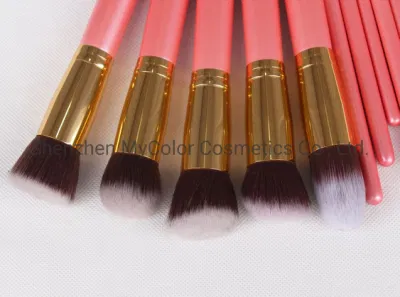 14PCS Pink Makeup Brushes Set Premium Powder Brush Foundation Eyeshadow Cosmetic Brush