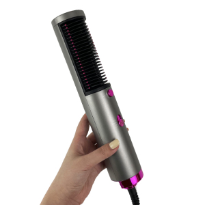 2021 New style 1000W electric one step hot air brush styler professional hair dryer rotating hot air styling brushes