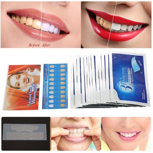28Pcs/14Pair 3D Teeth Whitening Strips Teeth Dental Whitening Double Elastic Gel Strips Dental Tools Teeth Strips W3508
