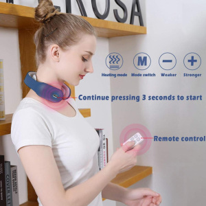 Amazon Hot Selling Remote Control U Shape Electric Wireless Pulse Smart Neck Massager