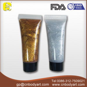 Colorful Body art Shimmer Bling Glitter Gel for face and body paint with glitter