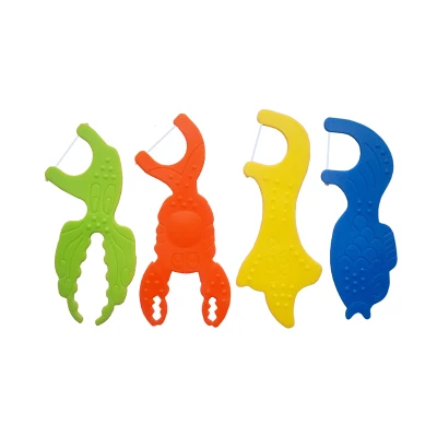 Custom Logo Shaped Children Picks Sticks Wholesale Mini Kids Dental Floss